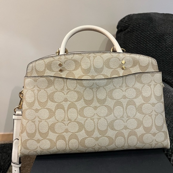 Coach Lillie Carryall bag in signature canvas print with insert included - Picture 4 of 16